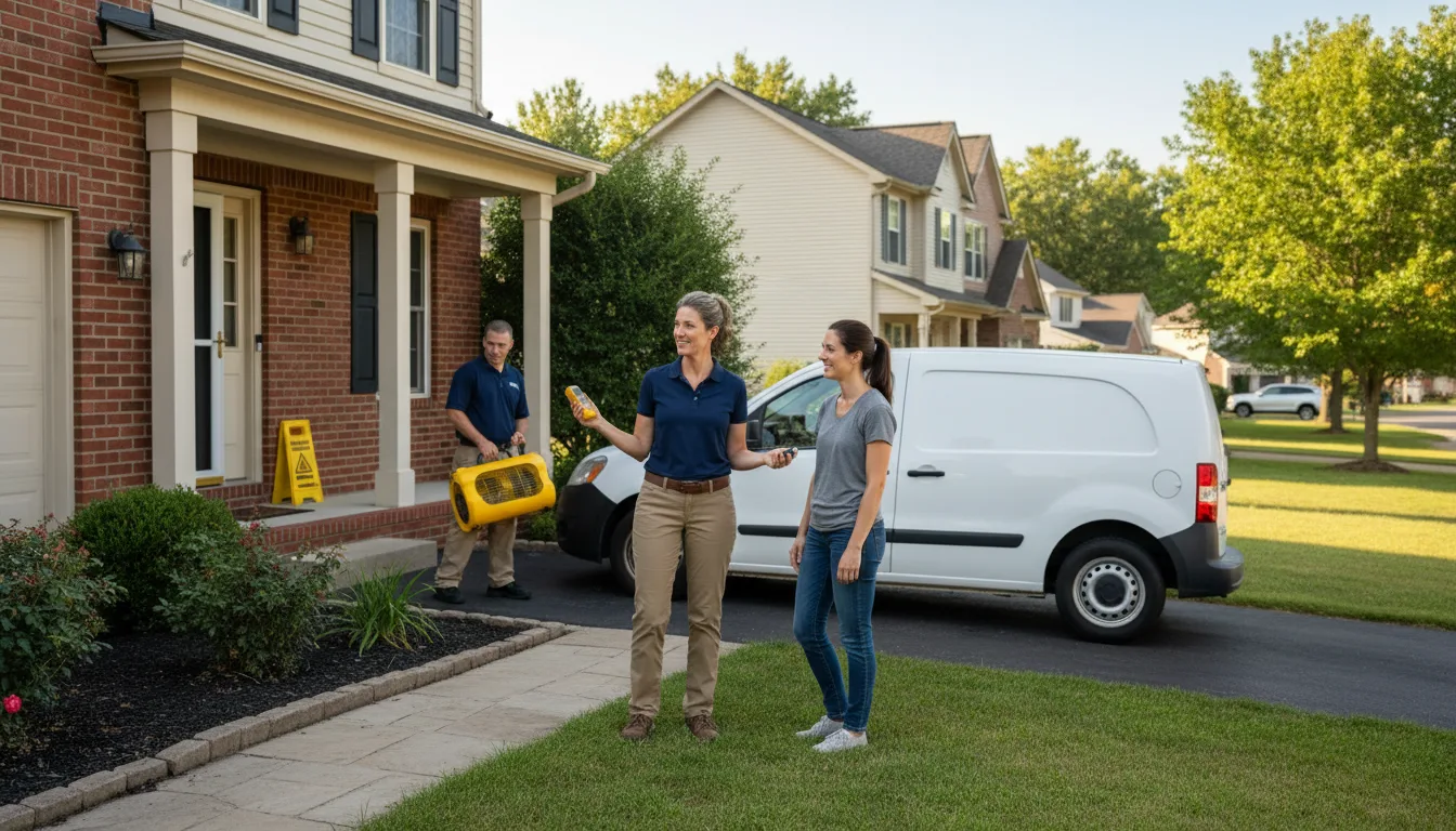 Residential water damage restoration in Nye, MT